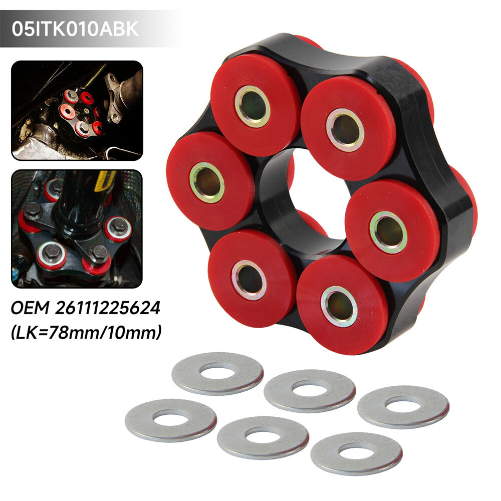 Polyurethane Flex Disc Drive Shaft LK=78mm/10mm for BMW 3 Series E30 318i 320i 325i