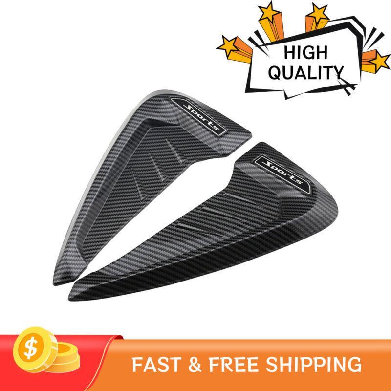 Universal Carbon Fiber Side Wing/Windshield Sticker for Cars