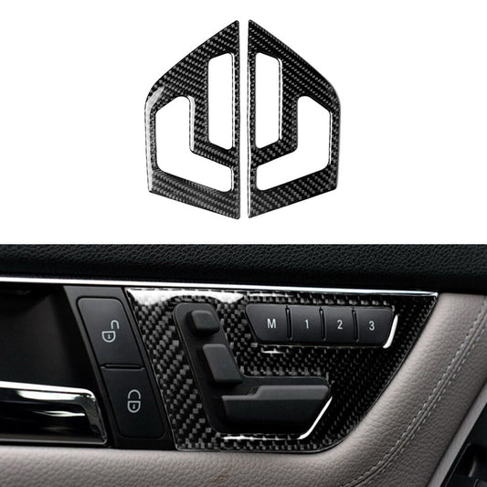 Carbon Fiber Door Buckle Trim Panel for Mercedes-Benz W204 2007-10 Type B