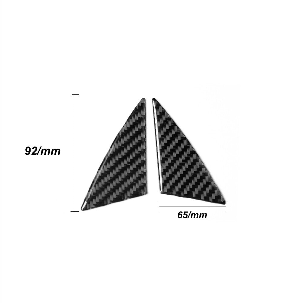 2 x carbon fiber front door column trim for BMW 6 Series F12 F13 2011-2018