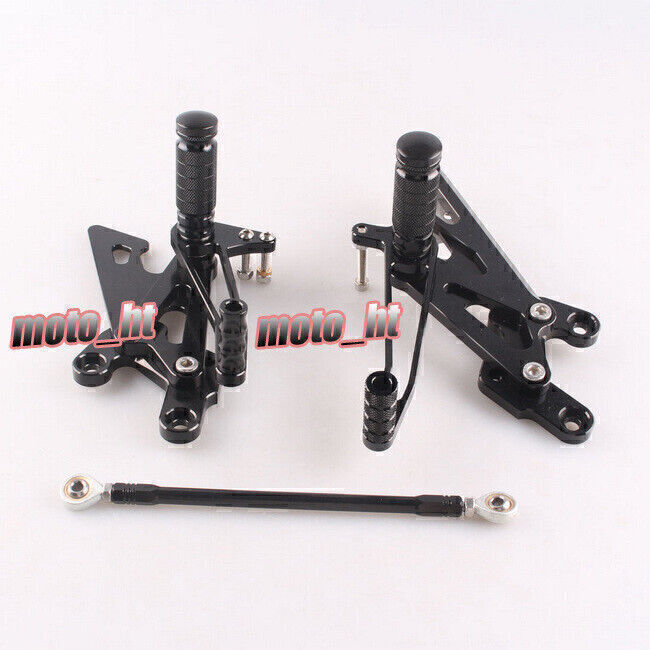 for Honda RVF400 All Years Black CNC Racing Bike Rearset Footpeg Rest Pedals