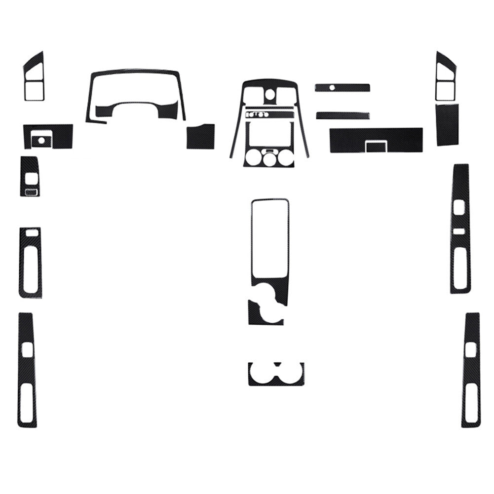 27Pcs Carbon Fiber 4Door Dash Cover Trim Kit For Colorado 2004-12/ for Canyon 2005-12