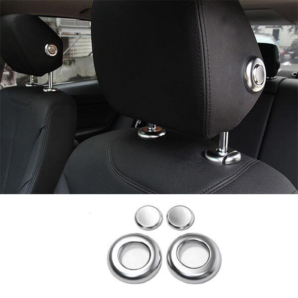 Handle Headrest Trim Fit for BMW 3 4 Series GT 2013-2019 for Seat Adjust ABS Silver