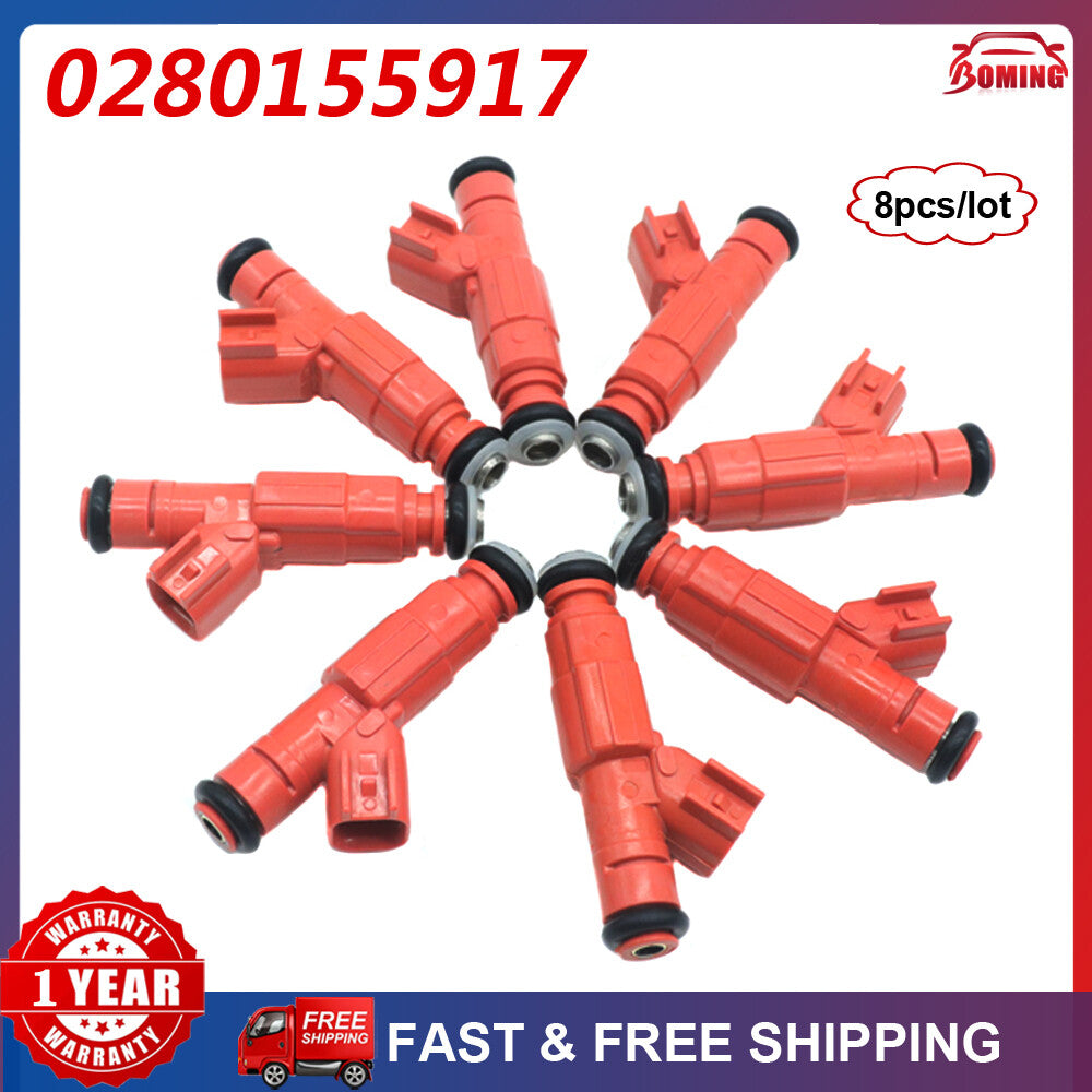 New Set Of 8PCS Fuel Injectors For 2000-2004 for Ford Excursion 6.8L V10 0280155917