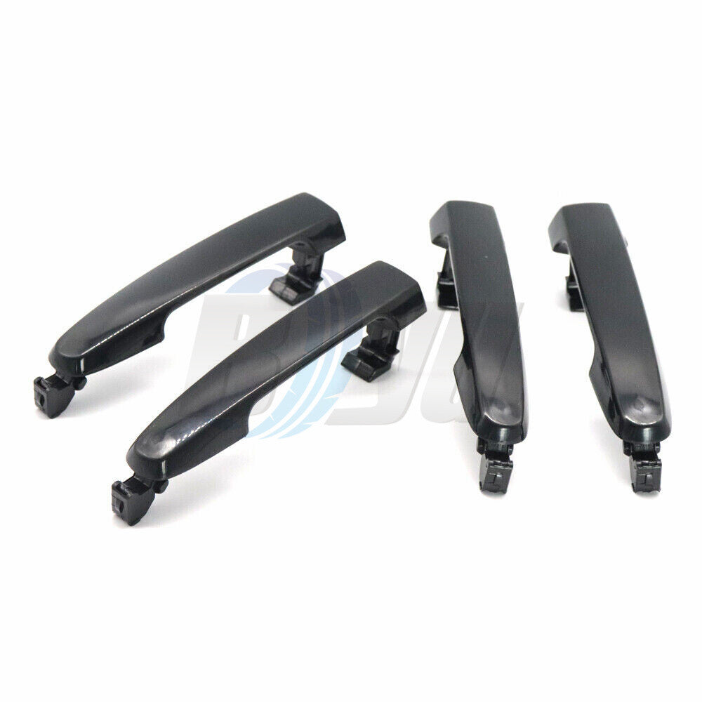 4X New Front Rear Left Right Black Door Handle for Toyota for Corolla Matrix 03-08