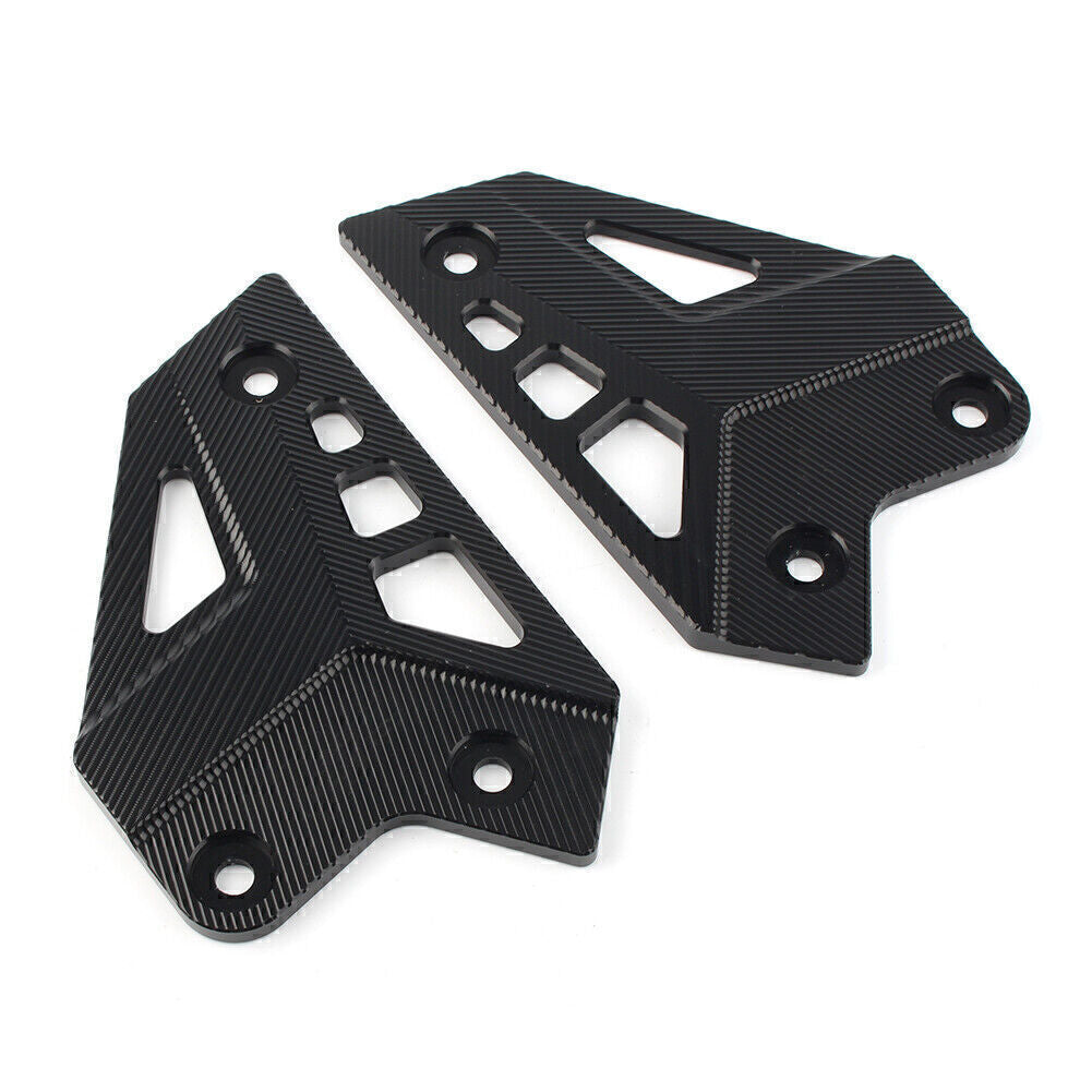 Rear Foot Rest Foot Peg Heel Guard Cover for Kawasaki Z900 2017 2018 2019 Black