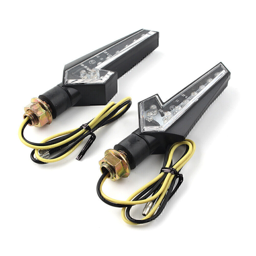 2x 12V Turn Signal Light LED Indicator Lamp Custom Touring Universal Motorcycle