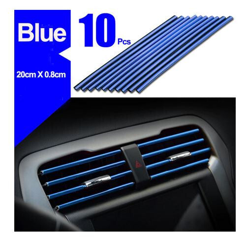 Car air conditioning socket decorative molding trim blue for seat for smart