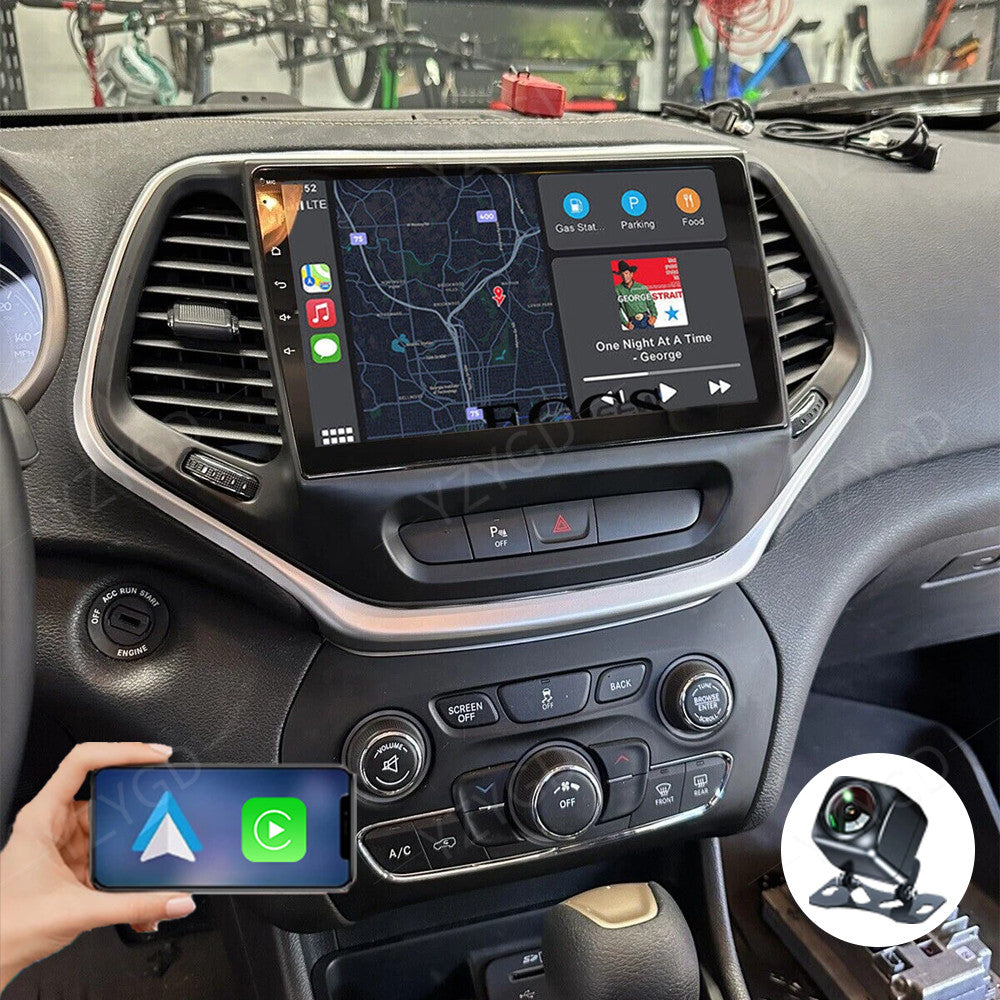 for Jeep Cherokee 2015-2018 Apply CarPlay Android Car Stereo Radio GPS Navi Wifi