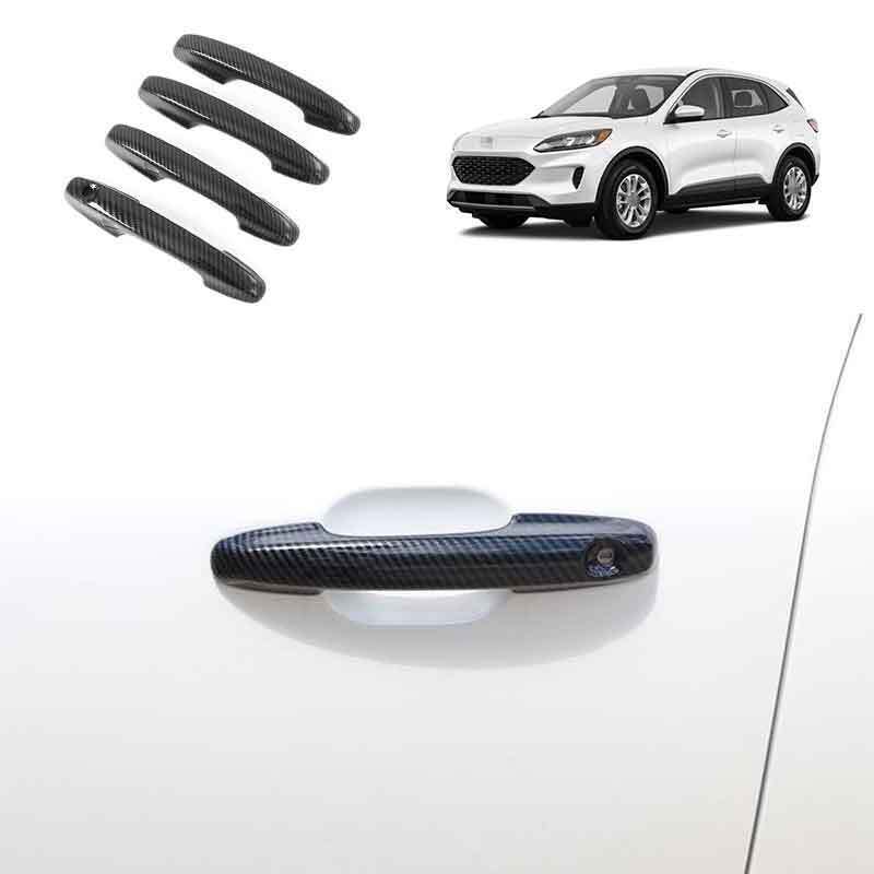 for Ford Escape Kuga 2021-2023 Carbon Fiber ABS Outside Door Handle Cover Trim4