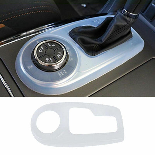 for Nissan Armada 2017-2020 White Silica Gel Central Console Gear Shift Cover
