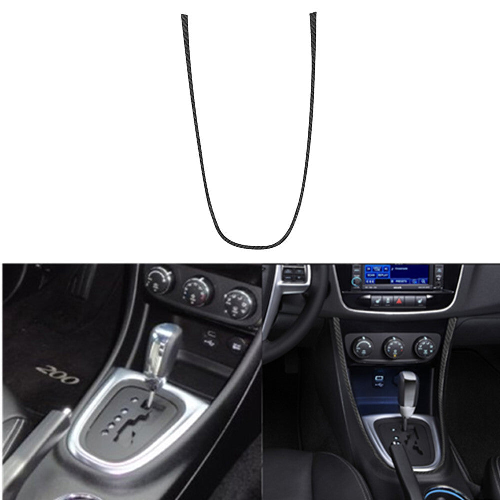 Carbon Fiber Transmission Console Surround Cover Trim for Chrysler 200 2011-2014