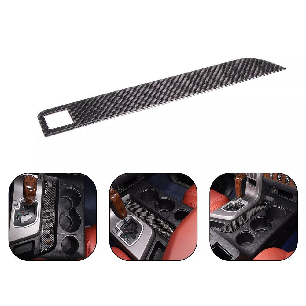 Soft Carbon Fiber Interior Center Console Strip Sticker Trim For Tundra 07-2013