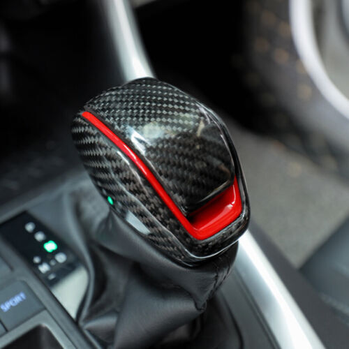for Toyota RAV4 2019-2023 Shift Knob Inner Gear Real Carbon Fiber Cover Trim