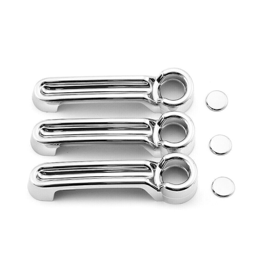 Exterior Door Handle Tailgate Cover Trim Fit for JEEP for Wrangler JK 07-17 2Dr Chrome