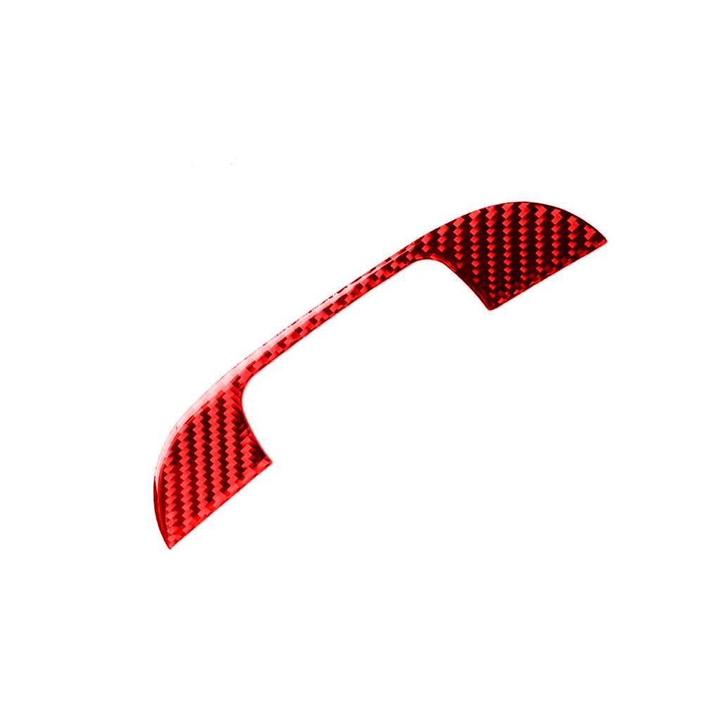 Red carbon fiber handle cover decorative sticker suitable for Infiniti Q50 Q60 14-19