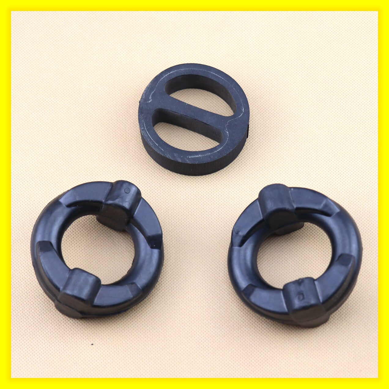 Exhaust Muffler System Hanger Front  Rear Donut Mount Damper Ring Set 3For for BMW