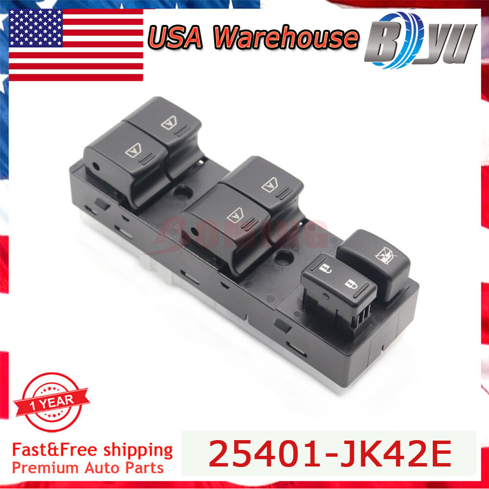 Front Left Power Window Master Switches For 25401-JK42E for Infiniti G25 G35 G37 Q40