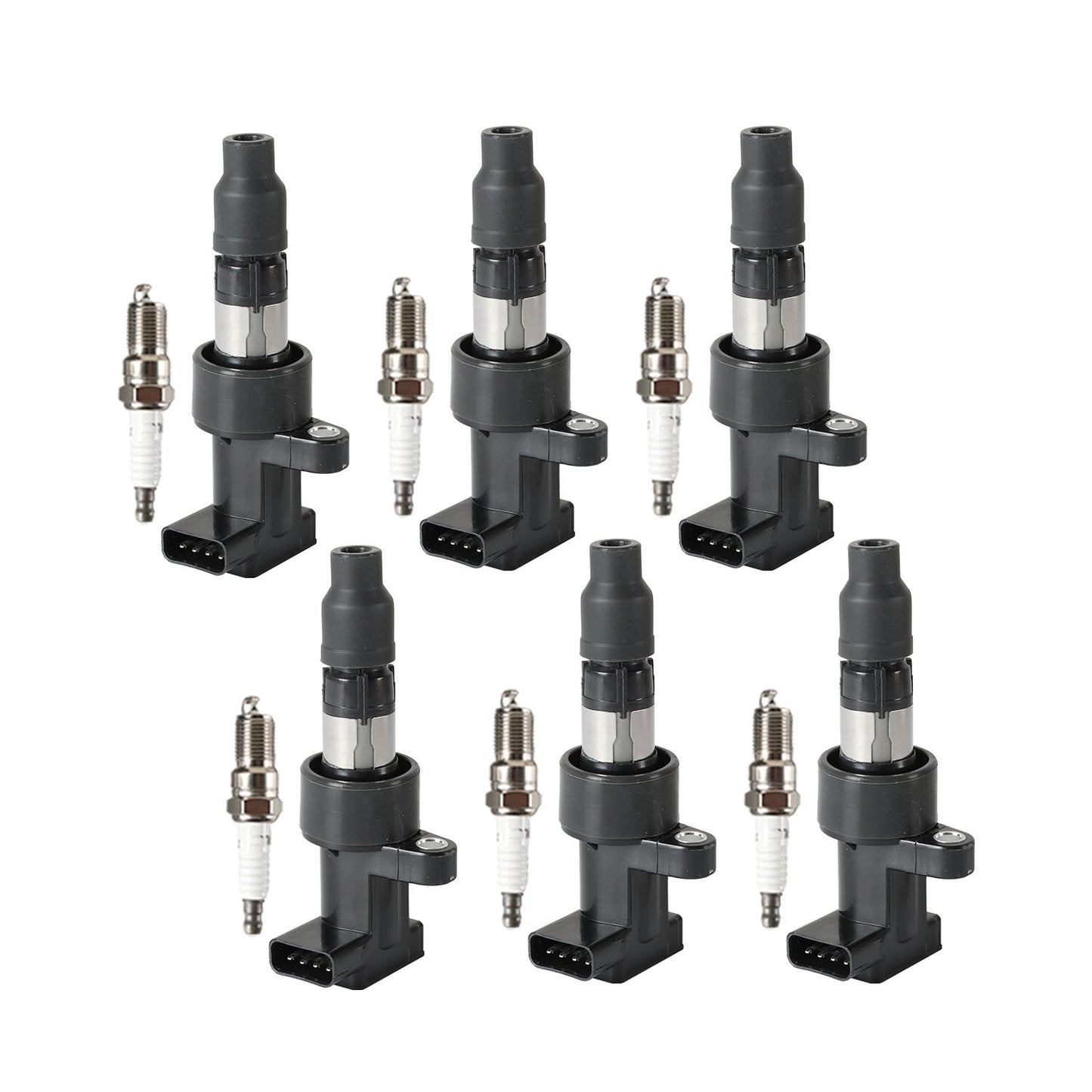 6X Ignition Coil  6X Iridium Spark Plug for Jaguar S-Type X-Type 3.0L UF435