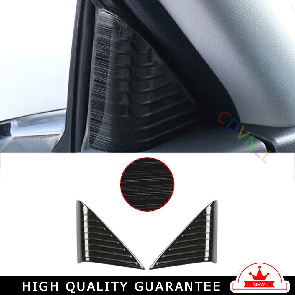 A Post Front Triangle Cover Trim 2PCS for Nissan Altima 2019-2022 Black Titanium