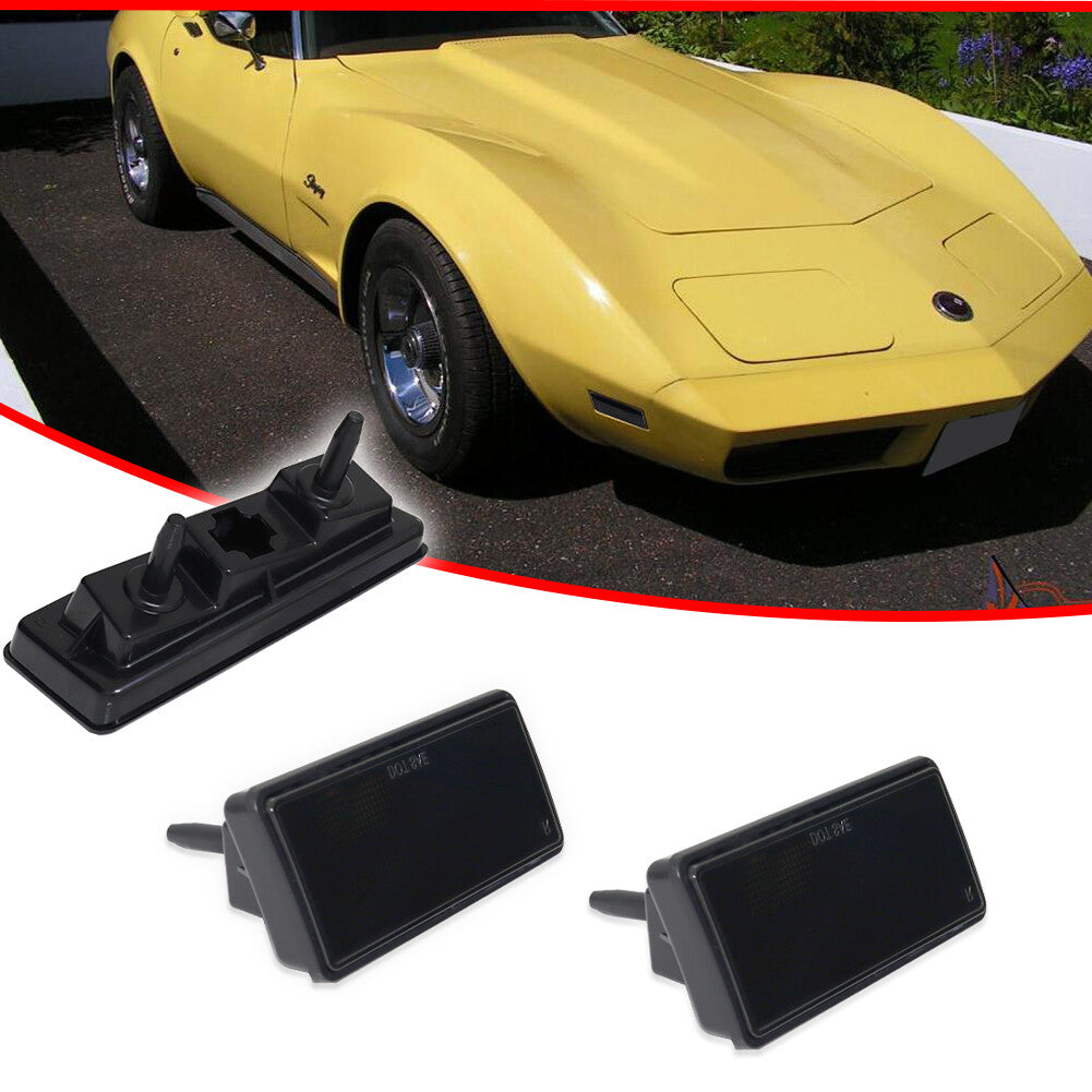 Suitable for Corvette C3 1974 - 1979 for Chevrolet front or rear smoke marker light housings (2x)