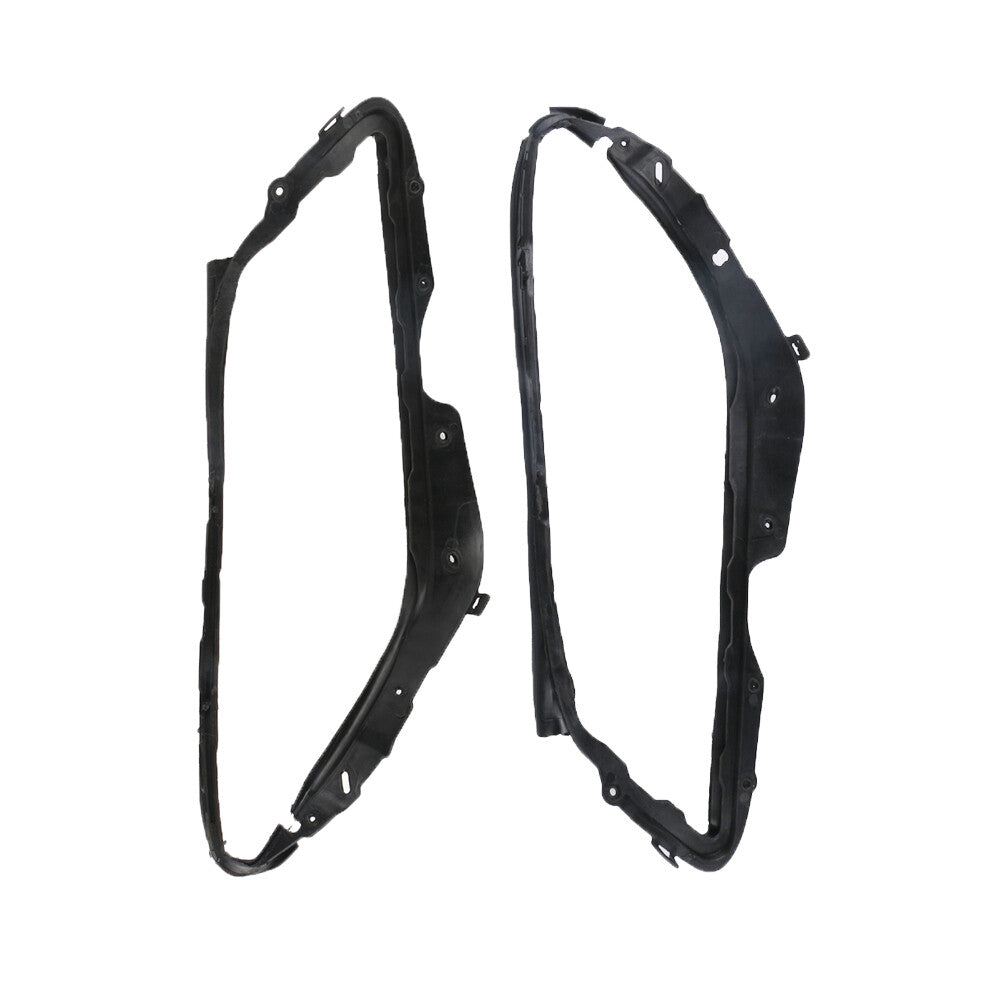 Pair Headlight Seal Black for Mercedes for Benz C-Class W204 2008-11 Before Facelift