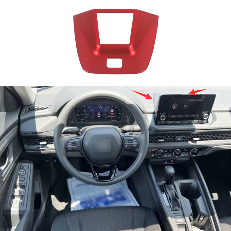1Pcs Red Central Console Navigation Frame Trim for Honda Accord 11th 2023 up
