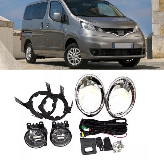 1 Set for Nissan NV200 Front Bumper Fog Lamp Light Wires Switch Cover Frame Cap