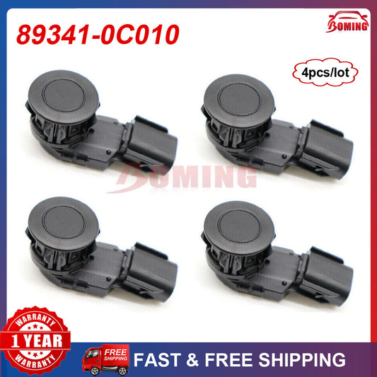 New 4PCS Black for Toyota RAV4 Tacoma Tundra 89341-0C010 Bumper Parking Sensor
