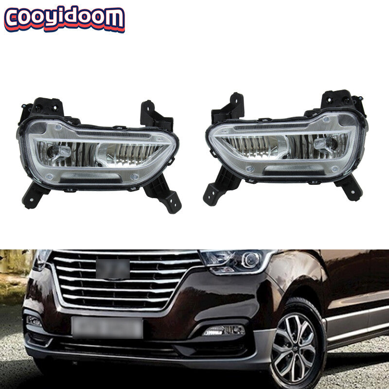 1 Pair New Front Bumper DRL Fog Light for Hyundai grand H1 2019 2020