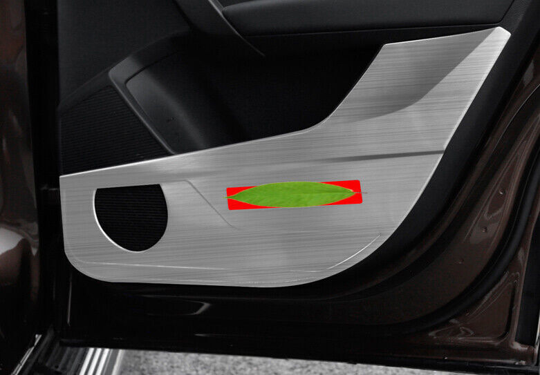 for Volkswagen Taos 21-23 Silver Titanium Inner Door Anti-Kick Panel Cover Trim