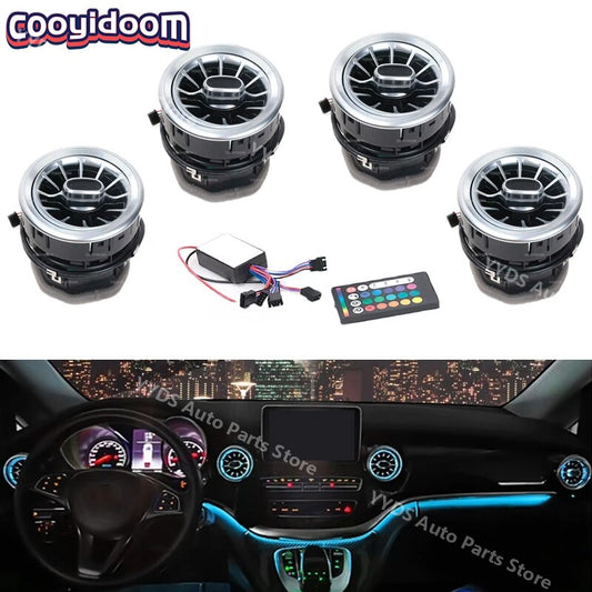 4Pcs Front Dashboard Air Condition Vent for Mercedes-Benz V Class W447 Vito V250
