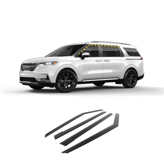 for Kia Carnival 2022-2024 black Window Wind Visors Rain Guard Vent Deflectors