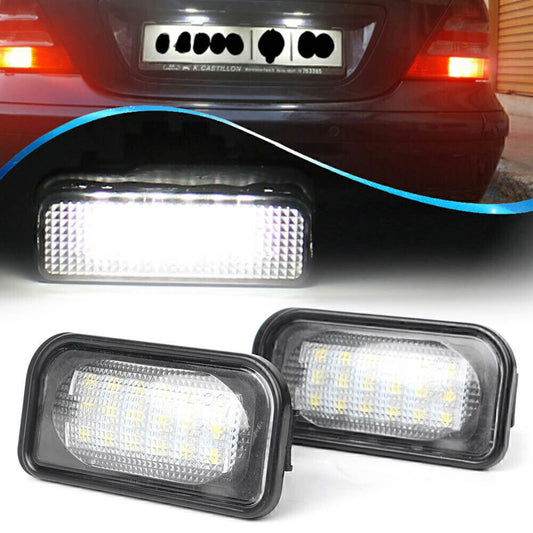 for Mercedes Benz W203 4D 00-07 2x Car LED License Plate Number Light
