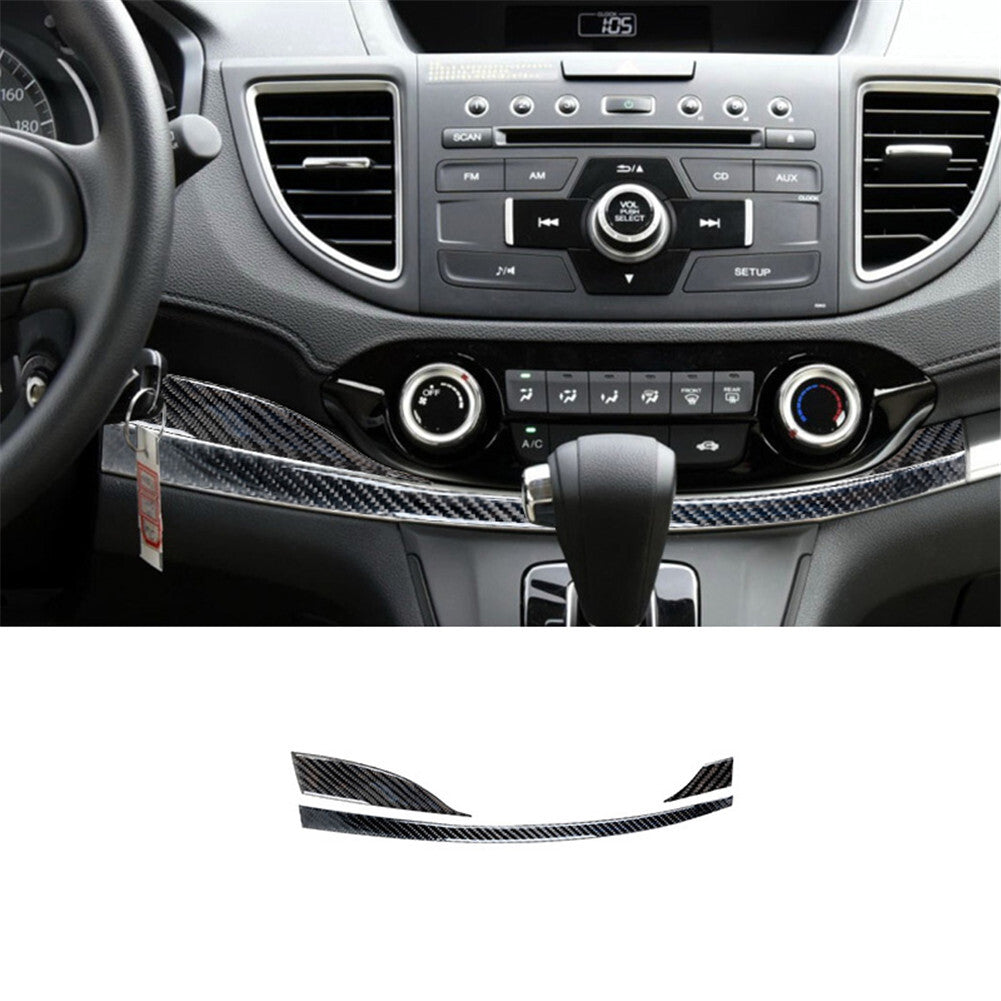 Carbon Fiber Dashboard Climate Control Trim for Honda CRV CR-V 2012-2016 Type-B