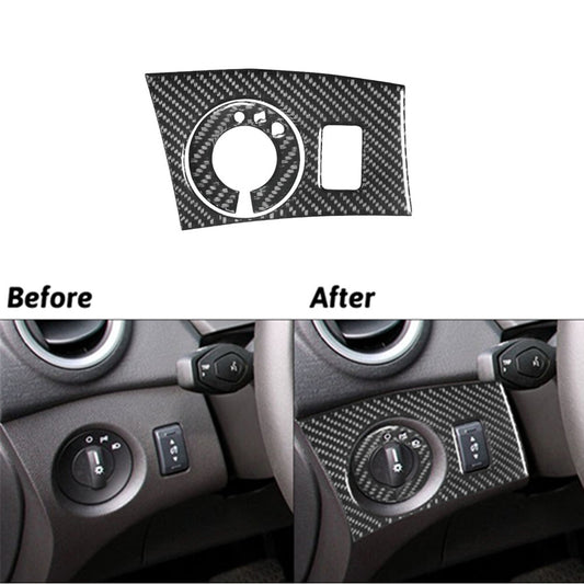 2x Carbon Fiber Interior Dim Light Control Cover Trim for Ford Fiesta 2011-2015