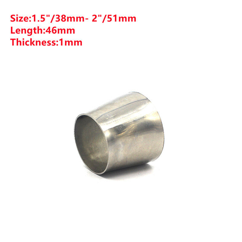 1.5'' 38mm to 2'' 51mm OD Exhaust Pipe Reducer Adapter Weldable Universal 201SS