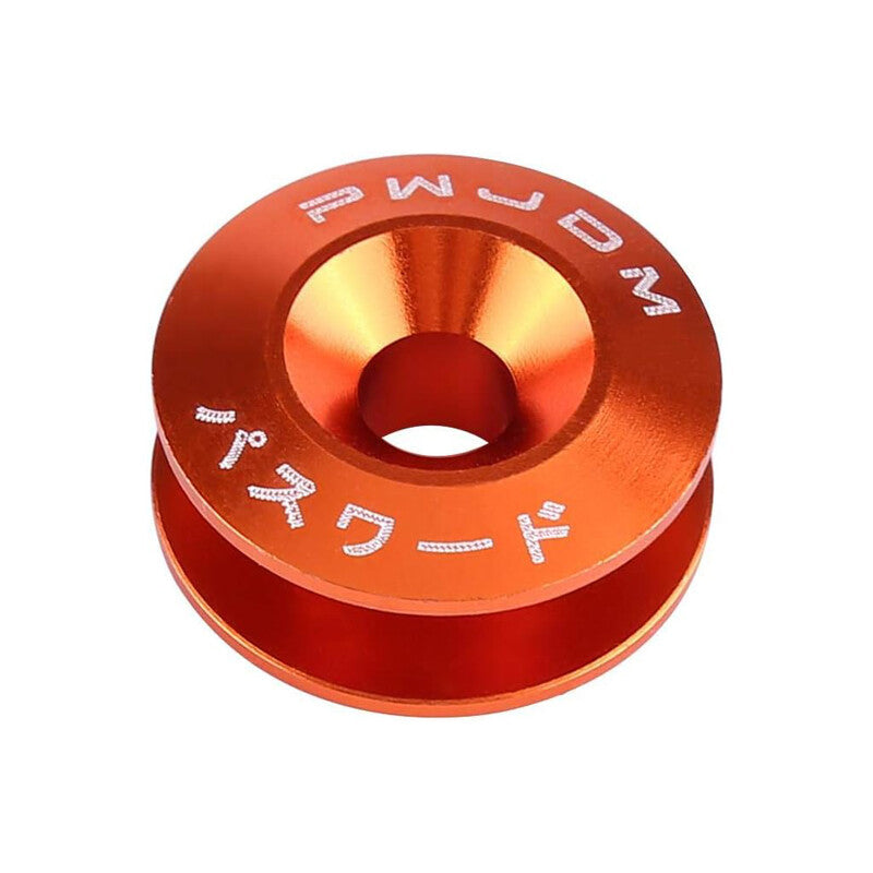JDM Quick Release Fasteners Bumper Trunk Fender Hatch Lids Kit Aluminum Orange