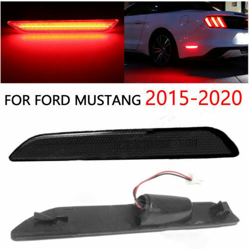 A pair of smoke-lens rear LED side marker lights and crash warning lights are available for the 2015-2020 for Ford for Mustang .