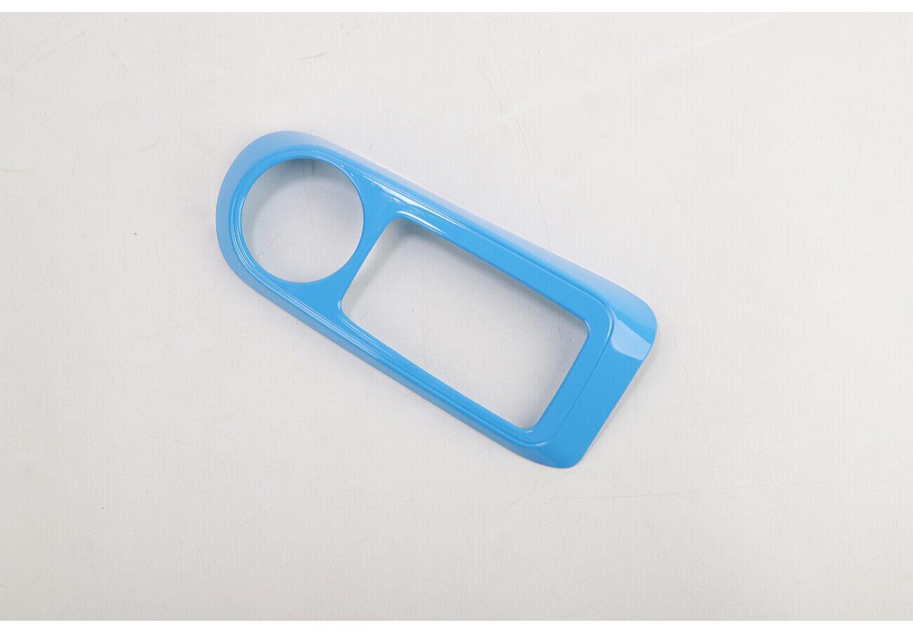 2021-2023 for Ford Bronco Gearbox Gear Shift Panel Cover Trim 1x Light Blue ABS