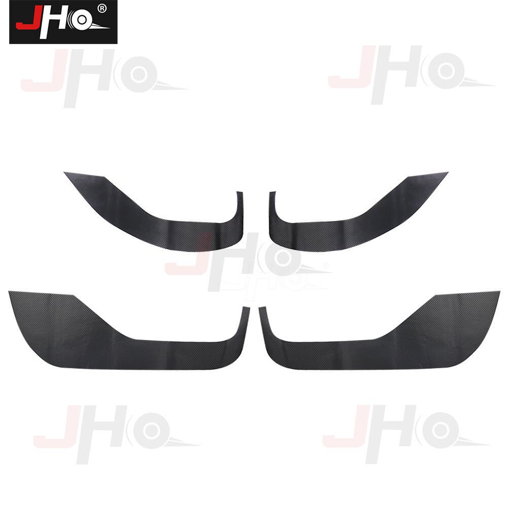 for Ford for Mustang Mach-E 2021-2022 Door Anti Kick Pad Sticker Trim Carbon Fiber