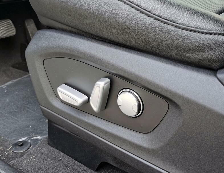 6P for Ford Explorer Electric for Seat Adjust Button Silver Matte 2020-24 Cover Trim