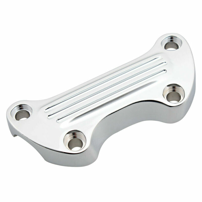 Chrome 1 Upper Handlebar Riser Top Clamp Cover for Harley Sportster Softail FLH