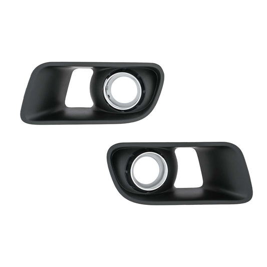 Pair Fog Light Lamp Chrome Bezel Cover Grilles for Dodge Charger SRT-8 2012-2014