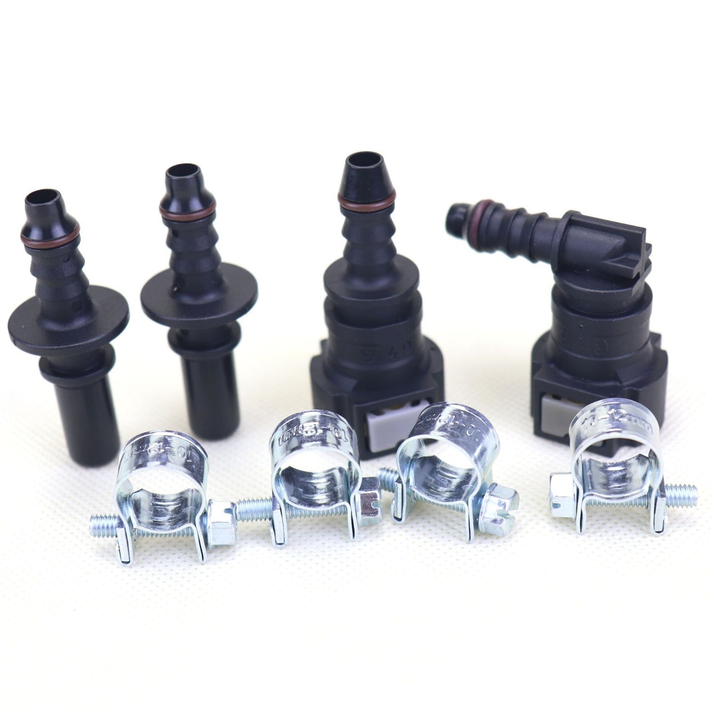 NEW 2 pairs Nylon Fuel Line Quick Connect Release Hose 9.49mm SAE 1/4 6mm