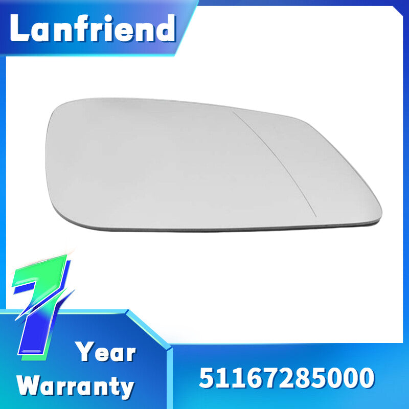 Mirror Glass Heated with Backing Plate Passenger Side RH Fit for BMW 320i 340i