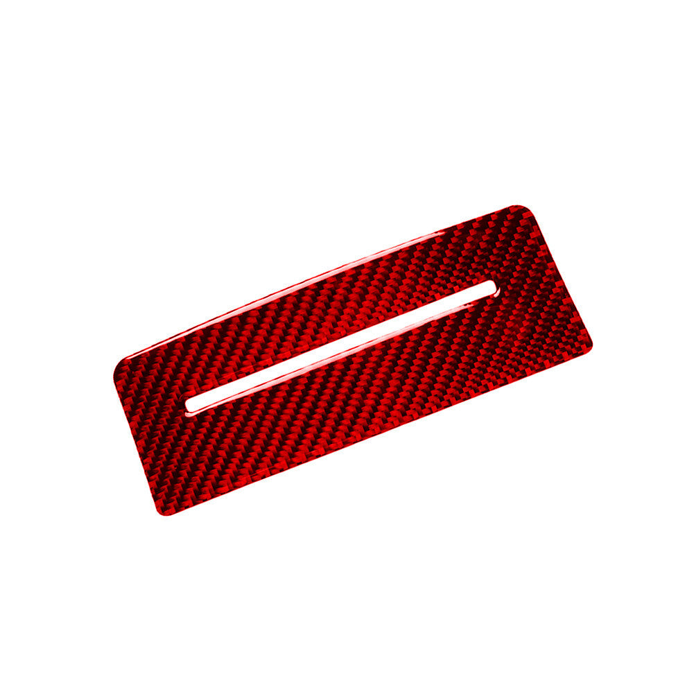 Red Rear Cigarette Lighter Panel Trim Interior Carbon Fiber for Audi Q7 2016-19