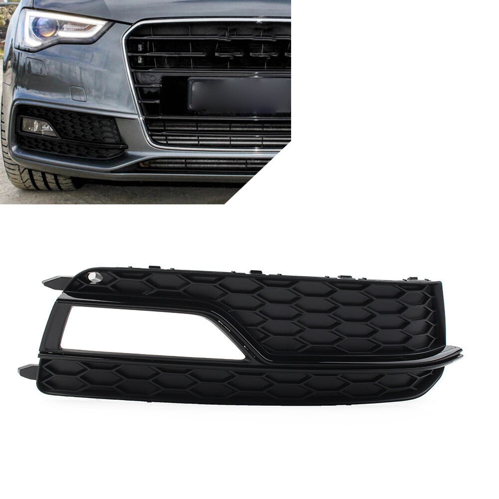 Right Bumper Black Honeycomb Fog Light Grille Cover for Audi A5 S5 13-17