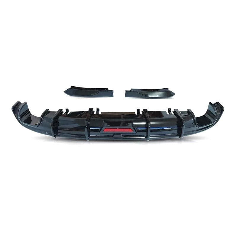 Fit For 2022 2023 11th for Honda for Civic Sedan Rear Body Lip Diffuser Splitter W/LED