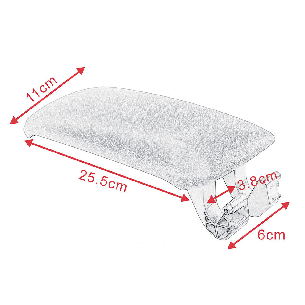 CENTRE CONSOLE ARMREST COVER LID CAP For 2003-2012 for Audi A3 8P PU LEATHER BEIGE